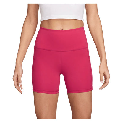 Women's Court Dri-FIT Tennis Shorts with Pockets Rush Pink and White Apparel Nike