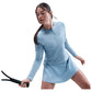 Women's Court Dri-FIT Advantage Mid-Layer Tennis Top Celestine Blue Apparel Nike