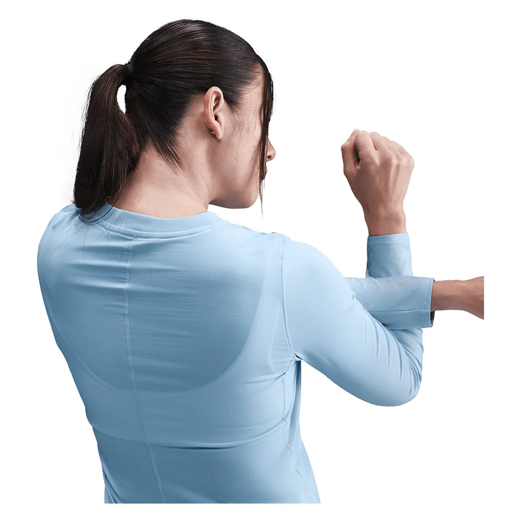 Women's Court Dri-FIT Advantage Mid-Layer Tennis Top Celestine Blue Apparel Nike