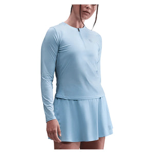 Women's Court Dri-FIT Advantage Mid-Layer Tennis Top Celestine Blue Apparel Nike