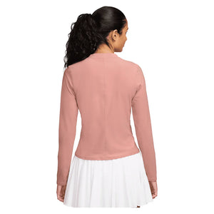 Women`s Court Dri-FIT Advantage Midlayer Long Sleeve Tennis Top Red Stardust Apparel Nike