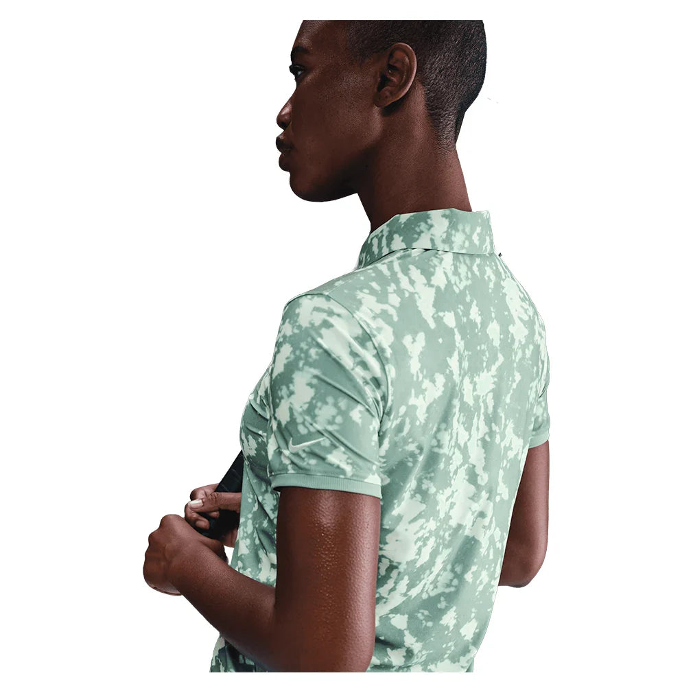 Women`s Dri-FIT Victory Short Sleeve Print Tennis Polo Apparel Nike