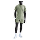Men's Court Dri-FIT Advantage Tennis Polo Oil Green and White Apparel Nike