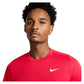 Men`s Court Dri-FIT Victory Tennis Top University Red and White Apparel Nike