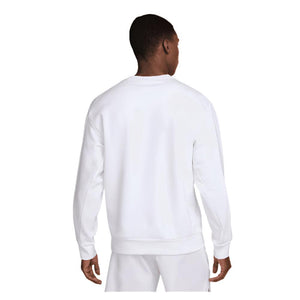 Men`s Heritage Dri-FIT Fleece Long Sleeve Tennis Top White Apparel Nike