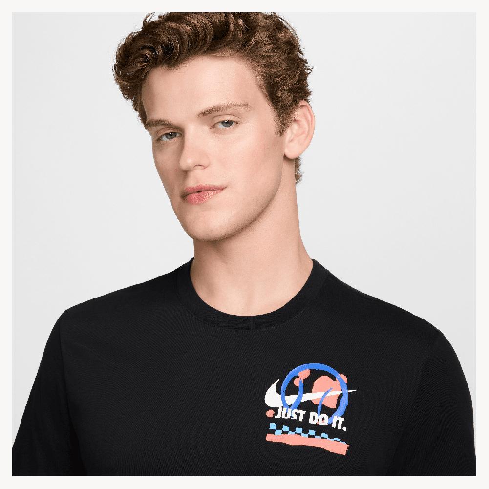 Mens Dri-Fit Tennis Tee Black Apparel Nike