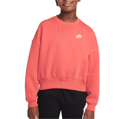 Girls' Sportswear Club Fleece Crew Neck Sweatshirt Apparel Nike