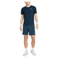 Men`s Dri-Fit Advantage 8 inch Tennis Short Armory Navy and White Apparel Nike