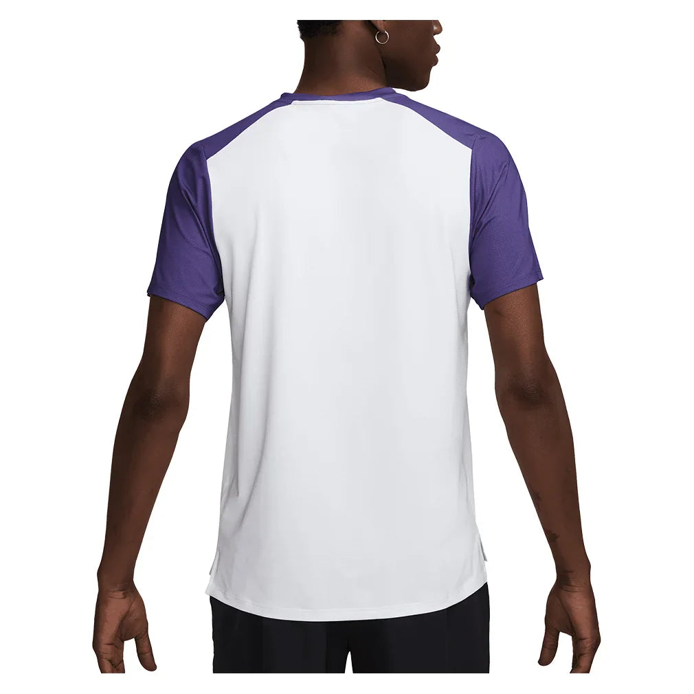 Men`s Court Dri-FIT Advantage Print Tennis Top Apparel Nike
