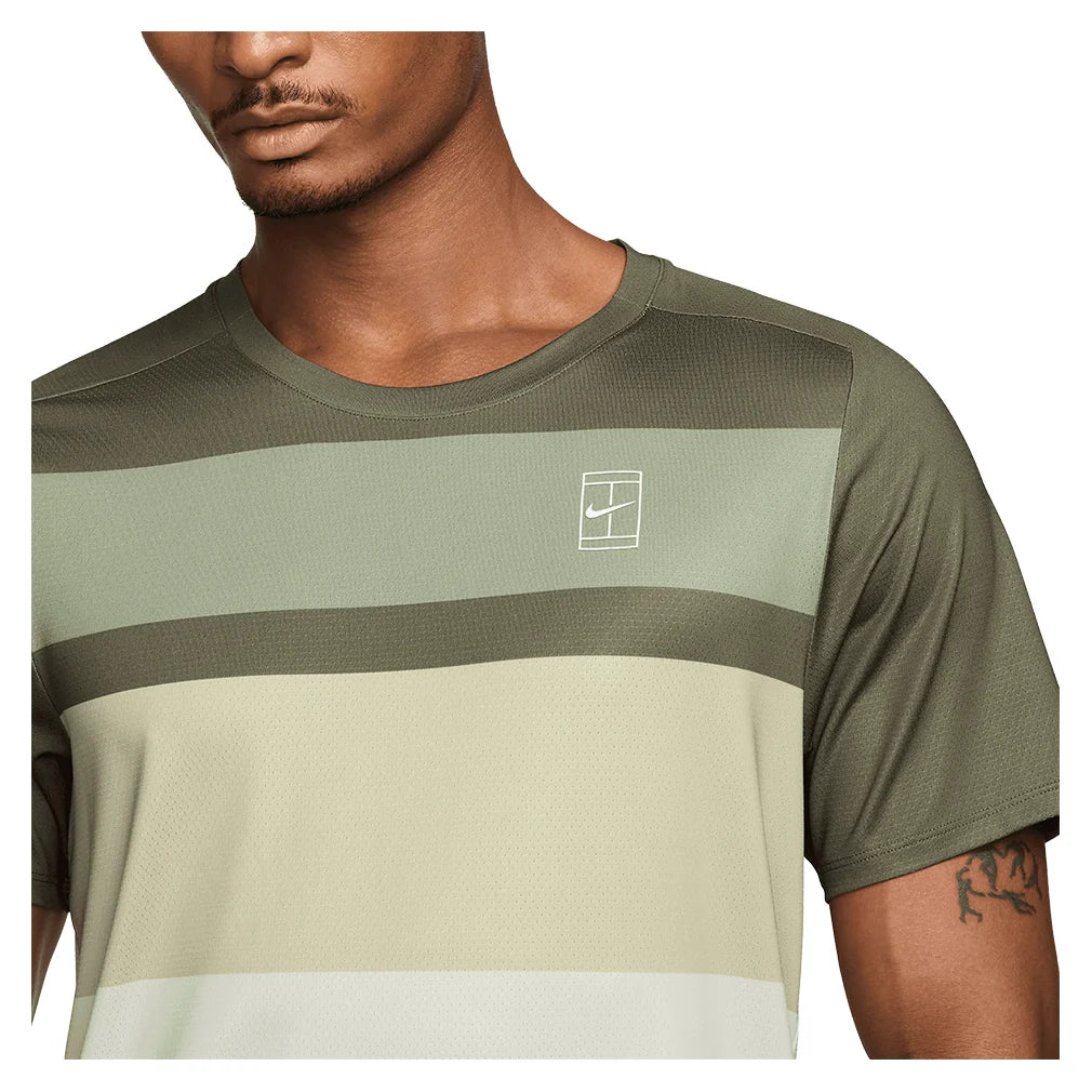 Men's Court Dri-FIT Advantage Print Tennis Top Apparel Nike