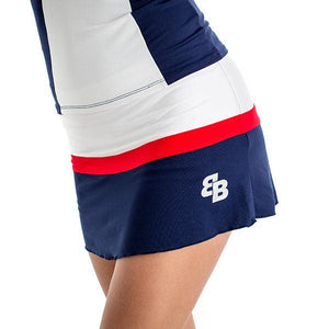 Women`s Nano Tennis Skort White and Red Apparel Belen Berbel