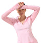 Women`s Grace 1/2 Zip Long Sleeve Tennis Top Dreamland Apparel Bobbe