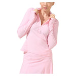 Women`s Grace 1/2 Zip Long Sleeve Tennis Top Dreamland Apparel Bobbe