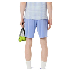 Men`s On Court Players Mesh 8 Inch Tennis Short Delphinium Apparel Lacoste