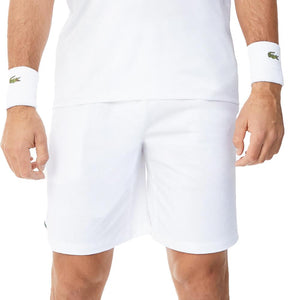 Men's Novak Djokovic Ultra-Dry Tennis Short White Apparel Lacoste