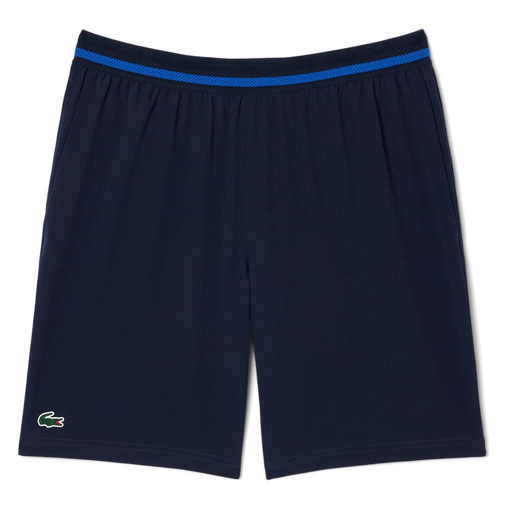 Men`s Novak Djokovic On Court Tec Woven Tennis Short Blanc Apparel Lacoste