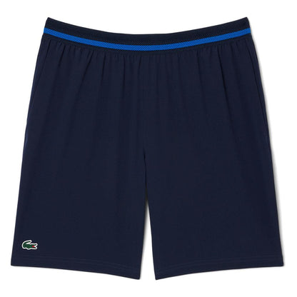 Men`s Novak Djokovic On Court Tec Woven Tennis Short Blanc Apparel Lacoste