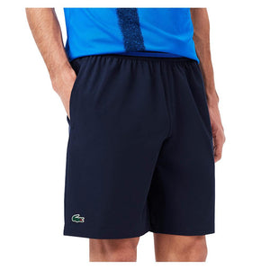 Men`s Novak Djokovic On Court Tec Woven Tennis Short Blanc Apparel Lacoste