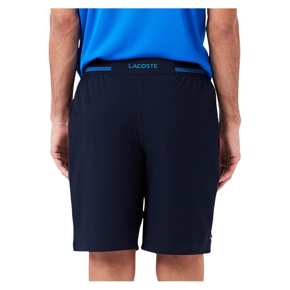 Men`s Novak Djokovic On Court Tec Woven Tennis Short Blanc Apparel Lacoste