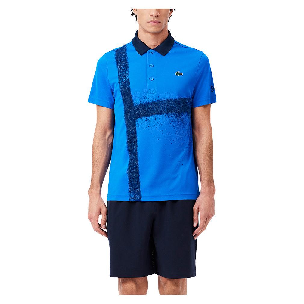 Men`s Novak Djokovic On Court Tec Woven Tennis Short Blanc Apparel Lacoste