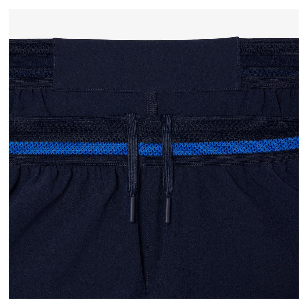 Men`s Novak Djokovic On Court Tec Woven Tennis Short Blanc Apparel Lacoste
