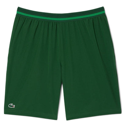 Men`s Novak Djokovic On Court Tec Woven Tennis Short Blanc Apparel Lacoste