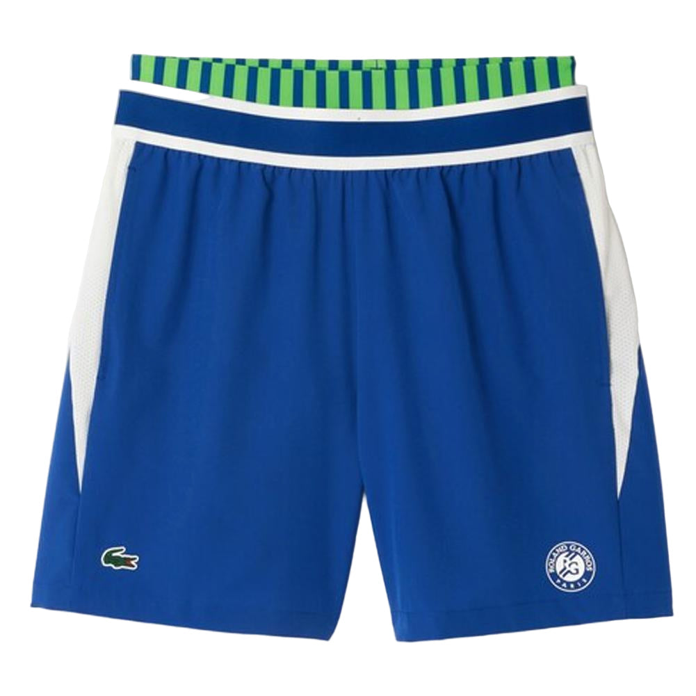 Men's Roland Garros Breathable Stretch Tennis Short Apparel Lacoste