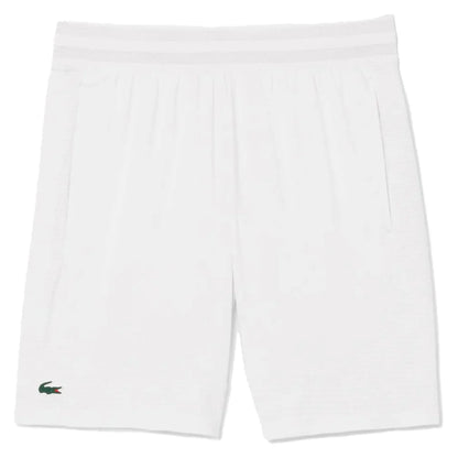 Men`s On Court Unlined Tennis Short Blanc Apparel Lacoste