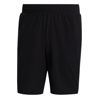 Men`s Ergo 9 Inch Tennis Short Black and White Apparel Adidas