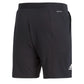 Men`s Ergo 7 Inch Tennis Short Black and White Apparel Adidas