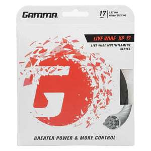 Live Wire XP Black 17G Tennis String Strings Gamma