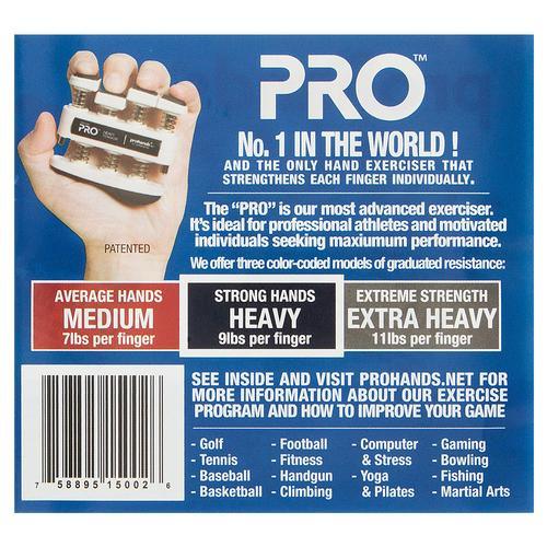 PRO HAND EXERCISER HEAVY TENSION BLACK Training Equipment Gripmaster