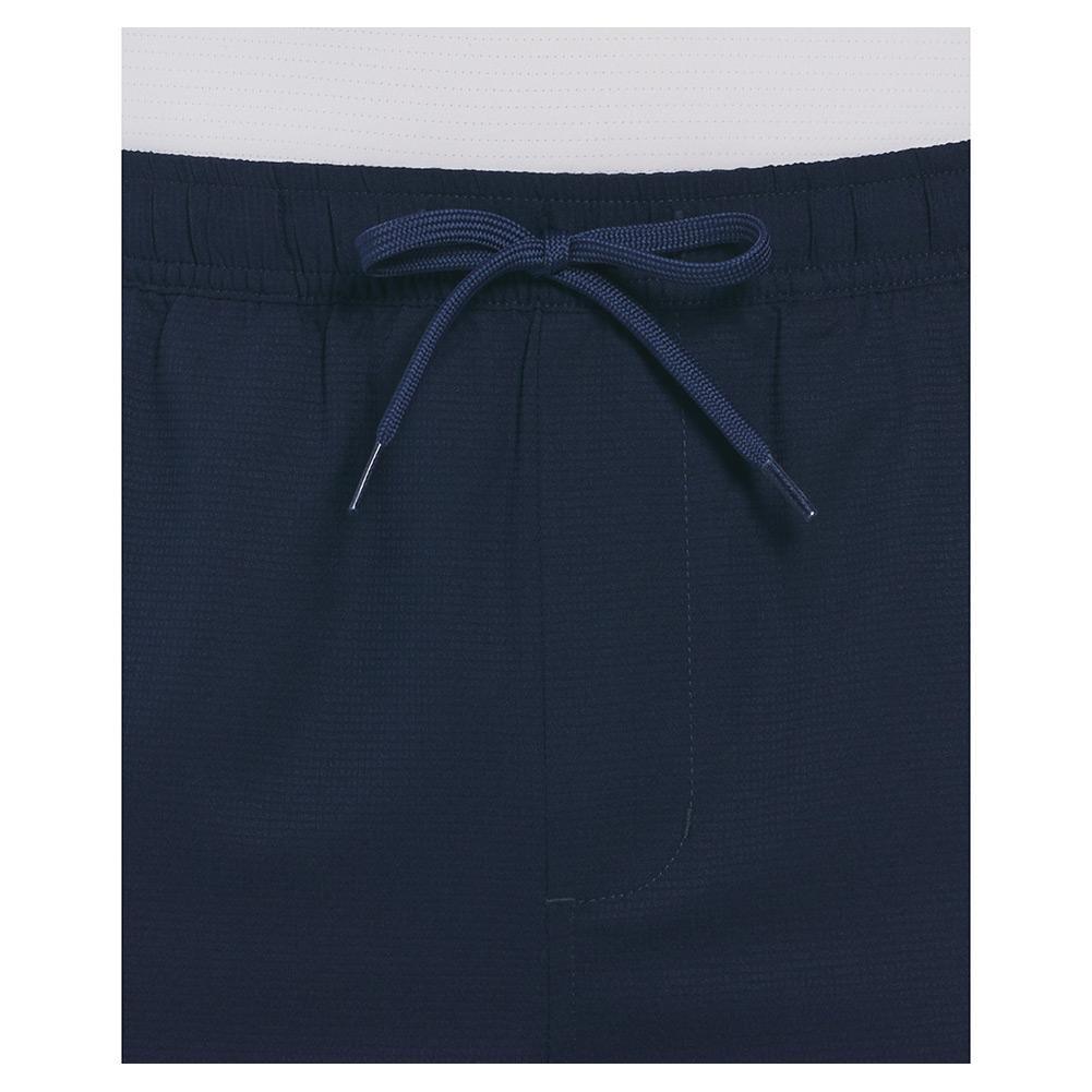 Men`s Solid Athletic 9 Inch Tennis Short Peacoat Apparel Grand Slam