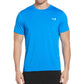 Men`s Short Sleeve Pin Hole Mesh Tennis Crew Electric Blue Lemonade Apparel Grand Slam