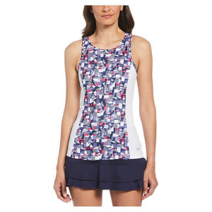 Women's Ace Print Tennis Tank Peacoat Apparel Grand Slam