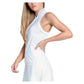 Women`s Seamless Textured Sleeveless Tennis Polo White Apparel Lucky In Love