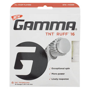 TNT Ruff 16G Tennis String Natural Strings Gamma