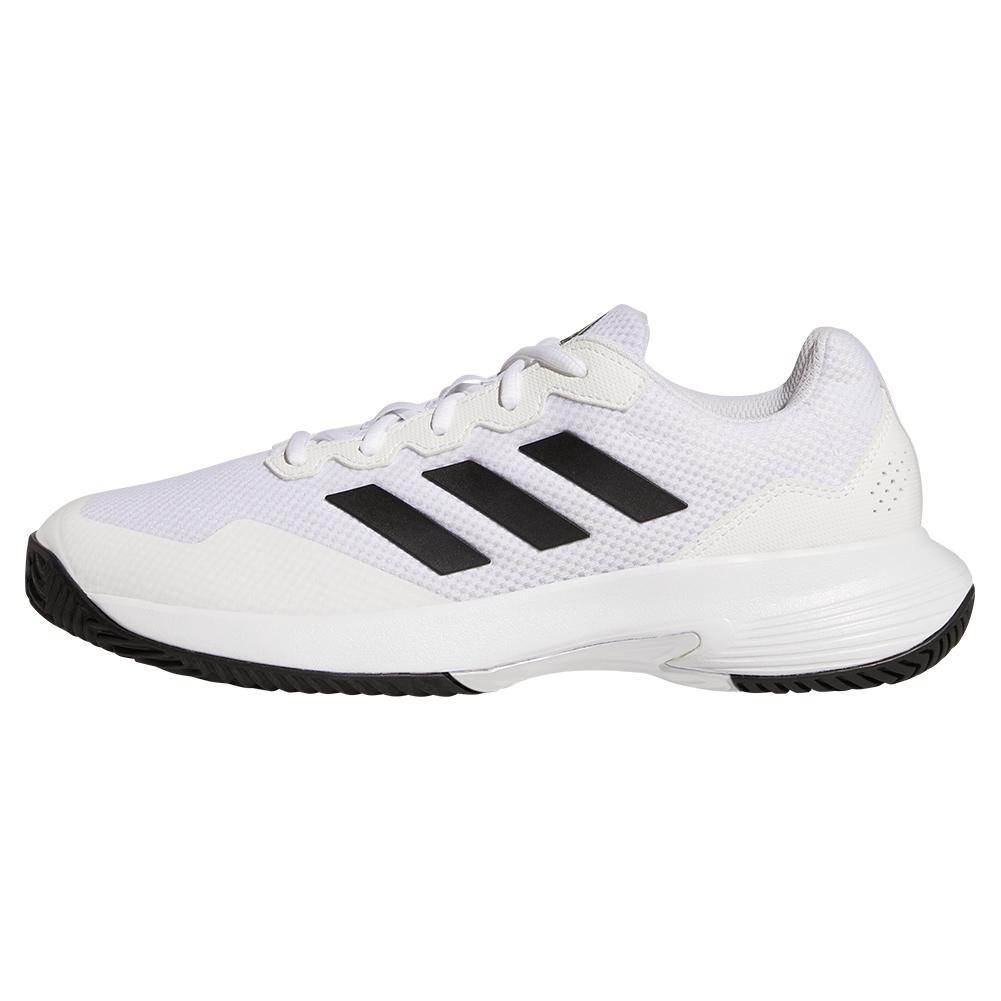 Men's GameCourt 2 Tennis Shoes Footwear White and Core Black Footwear Adidas