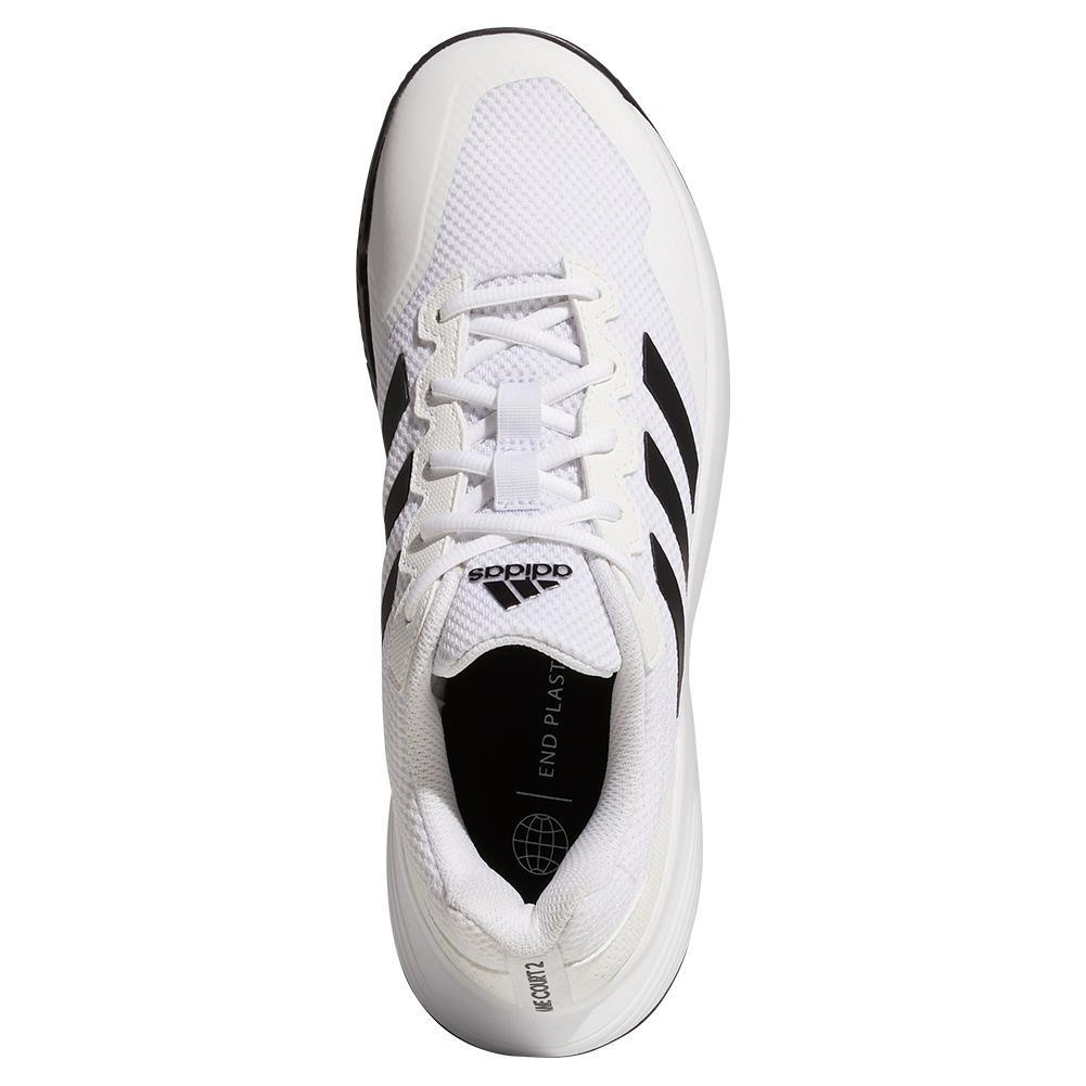 Men's GameCourt 2 Tennis Shoes Footwear White and Core Black Footwear Adidas