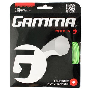 Moto 16G Tennis String Lime Strings Gamma