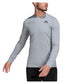 Men`s Freelift Long Sleeve Tennis Top Halo Silver Apparel Adidas