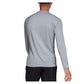 Men`s Freelift Long Sleeve Tennis Top Halo Silver Apparel Adidas