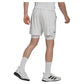 Men's London 7 Inch 2 in 1 Tennis Short White Apparel Adidas