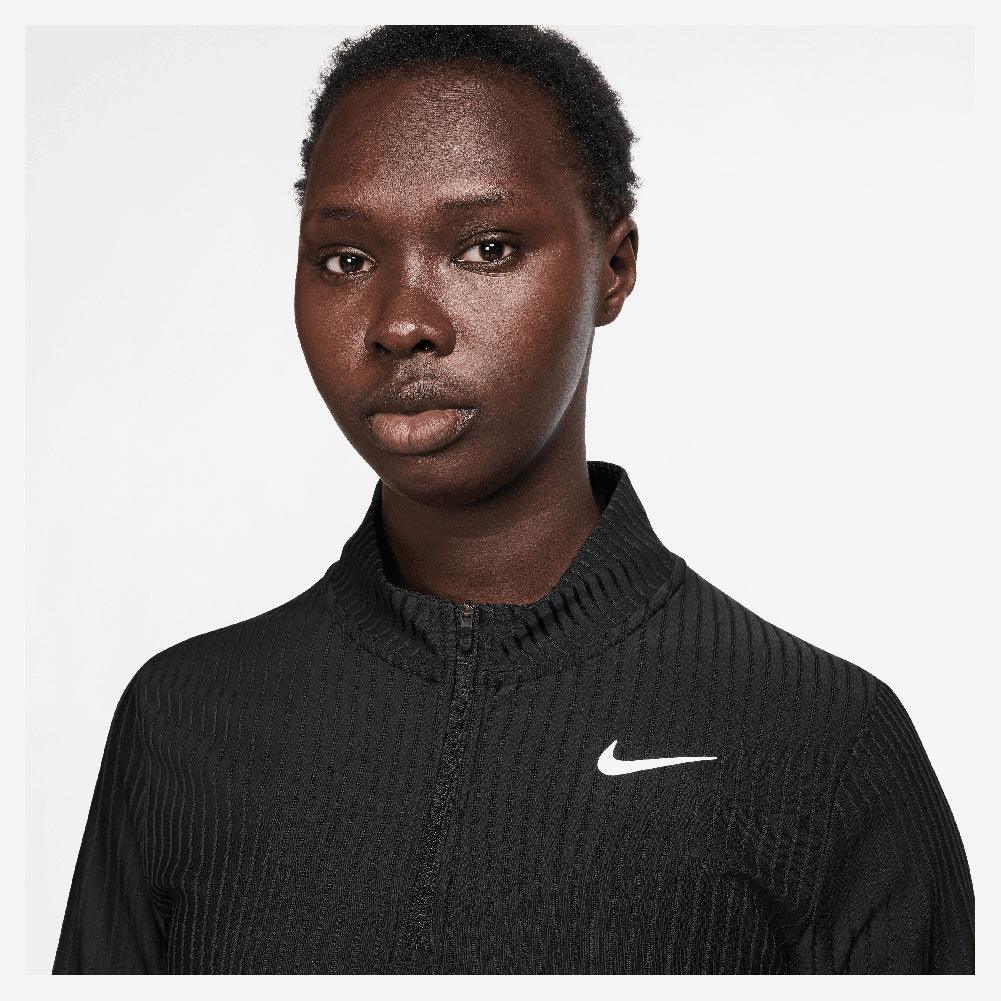 Women`s Dri-Fit Advantage Tour 1/2 Zip Long Sleeve Tennis Top Apparel Nike