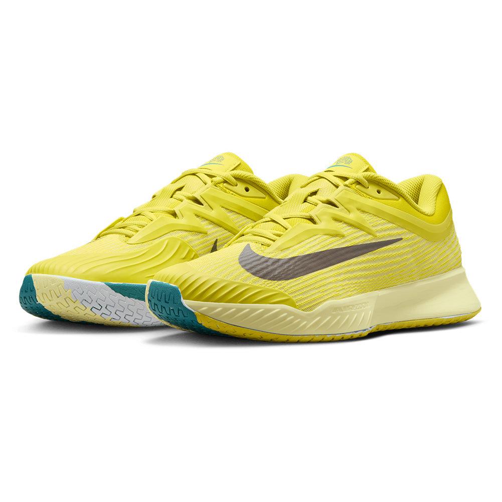 Men`s Vapor Pro 3 PRM Tennis Shoes High Voltage and Mineral Teal Footwear Nike