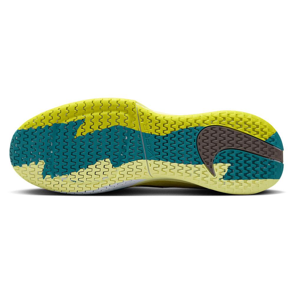 Men`s Vapor Pro 3 PRM Tennis Shoes High Voltage and Mineral Teal Footwear Nike