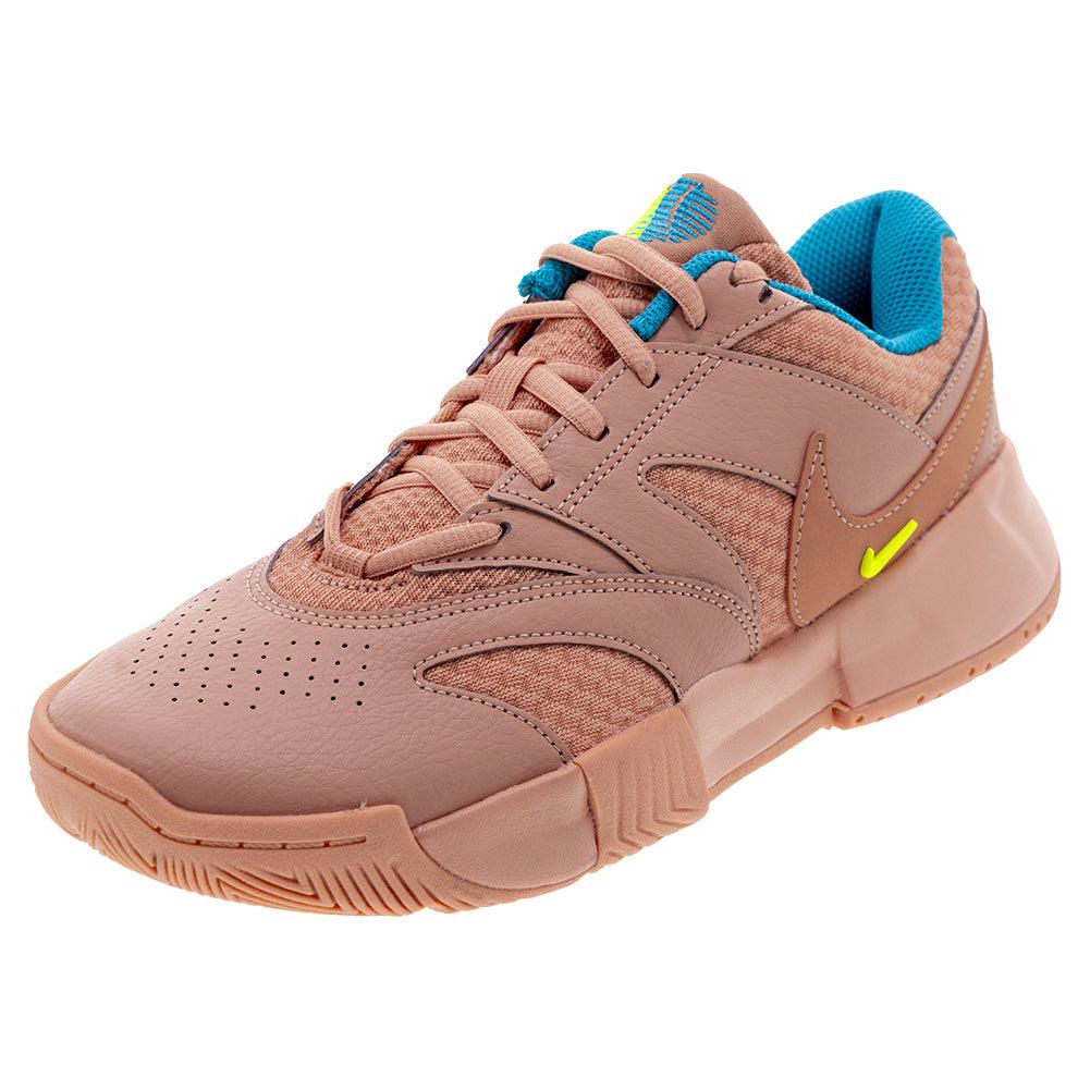Women`s Court Lite 4 Tennis Shoes Apricot Agate and Dusty Cactus Footwear Nike