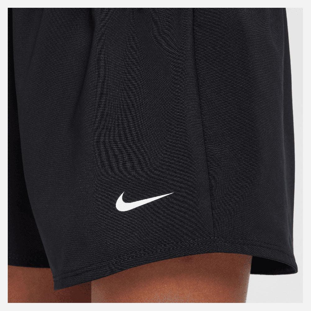 Girls' One Dri-Fit 2in1 3 inch Tennis Shorts Black and White Apparel Nike