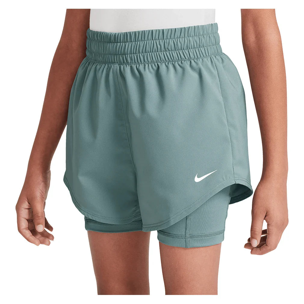 Girls` One Dri-FIT 2-in-1 3 Inch Training Shorts Apparel Nike