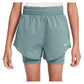 Girls` One Dri-FIT 2-in-1 3 Inch Training Shorts Apparel Nike